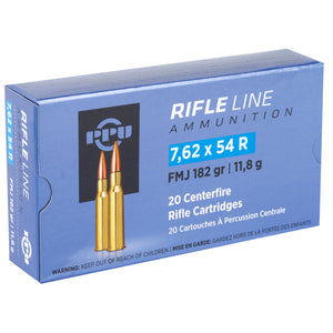 Ppu 7.62x54r Fmj 182gr 20-200