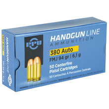 Load image into Gallery viewer, Ppu 380acp Fmj 94gr 50-1000