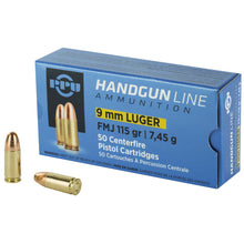 Load image into Gallery viewer, Ppu 9mm Fmj 115gr 50-1000