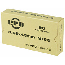 Load image into Gallery viewer, Ppu 556nato M193 55gr Fmj 20-1000