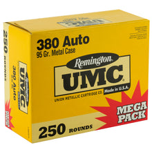 Load image into Gallery viewer, Rem Umc Mp 380acp 95gr Fmj 250-1000