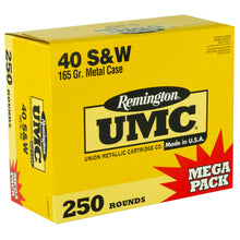 Load image into Gallery viewer, Rem Umc Mp 40sw 165gr Fmj 250-1000