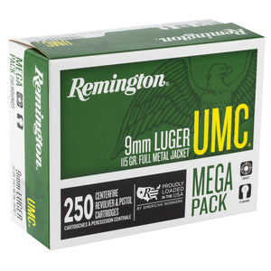 Rem Umc Mp 9mm 115gr Fmj 250-1000