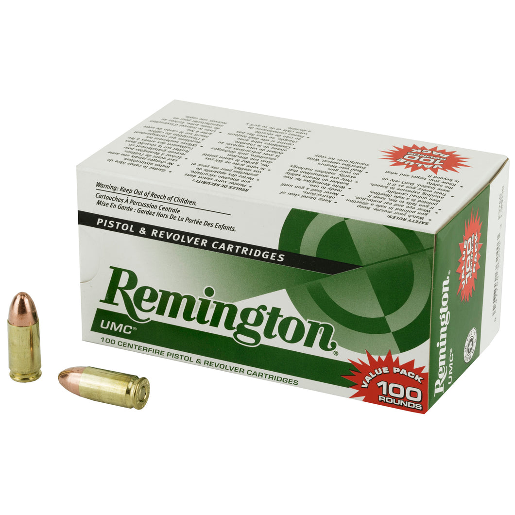 Rem Umc Vp 9mm 115gr Fmj 100-600