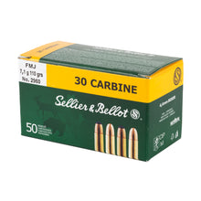Load image into Gallery viewer, S&amp;b 30carbine 110gr Fmj 50-1000