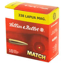 Load image into Gallery viewer, S&amp;b 338lapua 250gr Sierra Hpbt 10-bx