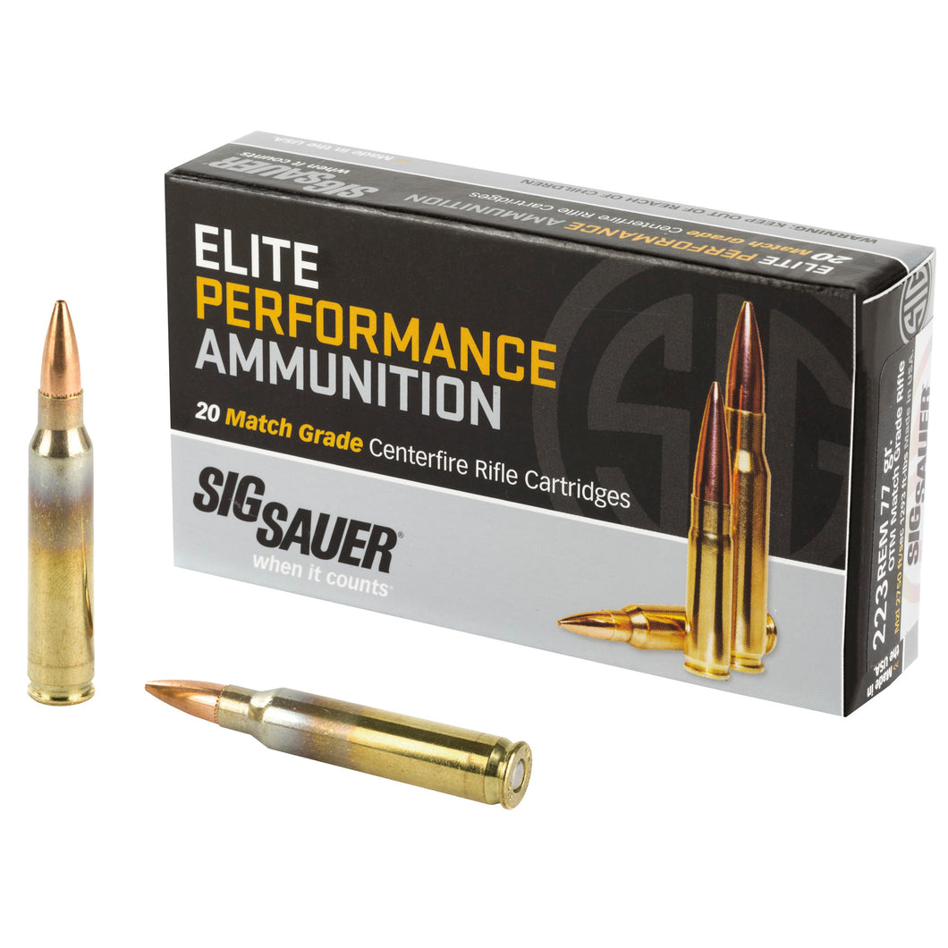 Sig Ammo 223rem 77gr Otm 20-500