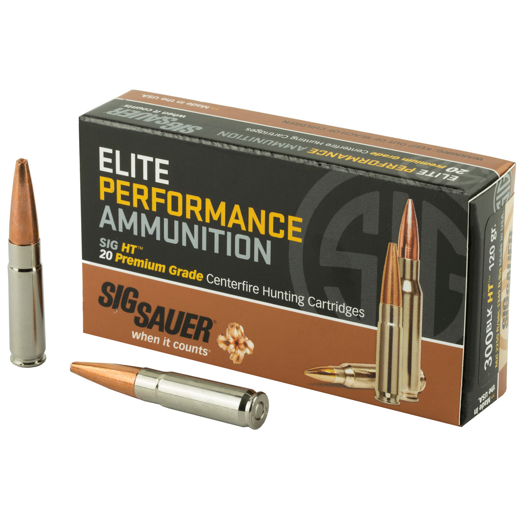 Sig Ammo 300blk 120gr Elt Hnt 20-200