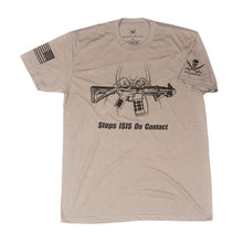 Load image into Gallery viewer, Spike's Tshirt Stops Isis Gray