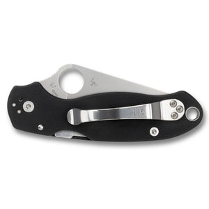 Spyderco Para 3 G10 Blk Plainedge