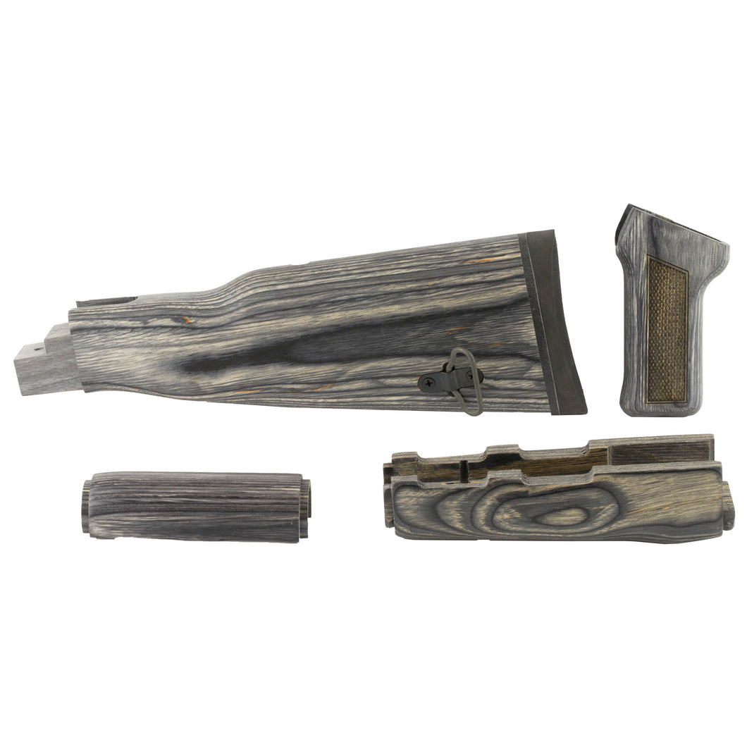 Tmbsmth Ak47 Wood Stk Set(blk Lam)