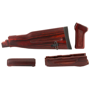 Tmbsmth Ak47 Wood Stk Set Red Lamnat