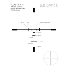 Load image into Gallery viewer, Us Optics 1-6x24 Sfp Mil-scale 2moa