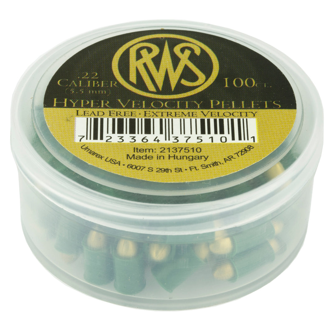Rws Hyper Vel .22 Plts 100-tin