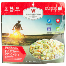 Load image into Gallery viewer, Wise Camping Crmy Pasta Veg &amp; Chk 6k