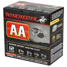 Load image into Gallery viewer, Win Aa Ss 12ga 2.75&quot; #7.5 25-250