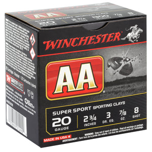 Win Aa Ss 20ga 2.75" #8 25-250