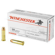 Load image into Gallery viewer, Win Usa 38spl 130gr Fmj 50-500