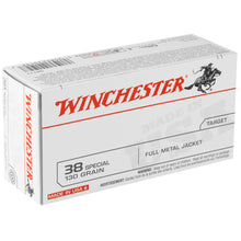 Load image into Gallery viewer, Win Usa 38spl 130gr Fmj 50-500