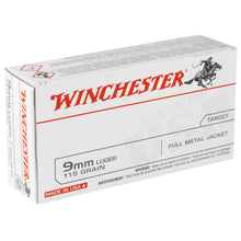 Load image into Gallery viewer, Win Usa 9mm 115gr Fmj 50-500