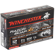 Load image into Gallery viewer, Win Razor Boar 12ga 2.75" Slug 5-100