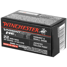 Load image into Gallery viewer, Win Varmint He 22wmr 34gr Jhp 50-