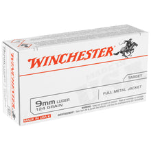 Load image into Gallery viewer, Win Usa 9mm 124gr Fmj 50-500