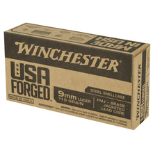 Load image into Gallery viewer, Win 9mm 115gr Fmj Brass Jlc 50-500