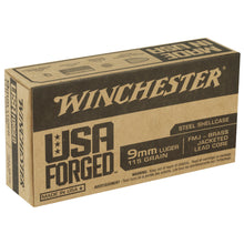Load image into Gallery viewer, Win 9mm 115gr Fmj Brass Jlc 50-500