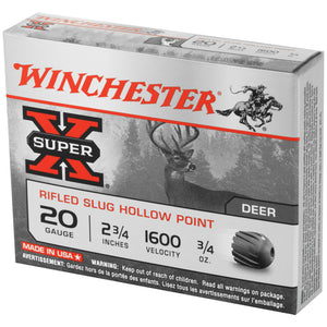 Win Sprx 20ga 2.75" 3-4oz Rfld 5-250