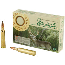 Load image into Gallery viewer, Wby Ammo 270wby 130gr Spire 20-200
